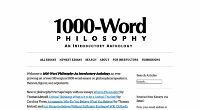 1000 word philosophy