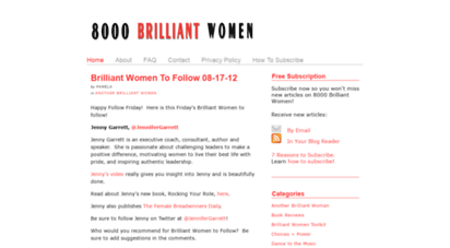 8000brilliantwomen.com