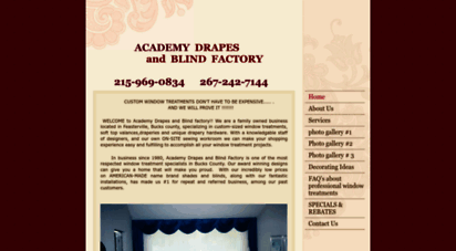 academydrapesandblindfactory.com