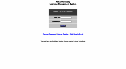aclcuniversity.coursewebs.com