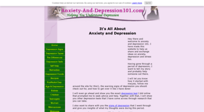 anxiety-and-depression101.com