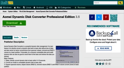 aomei dynamic disk converter 3.5 professional edition