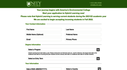 application.unity.edu