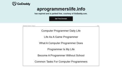 aprogrammerslife.info