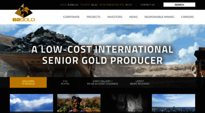 Welcome to B2gold.com - B2Gold - A Low-Cost International Senior