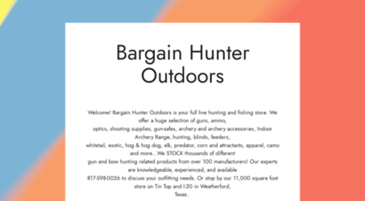 bargainhunteroutdoors.com
