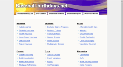 baseball-birthdays.net
