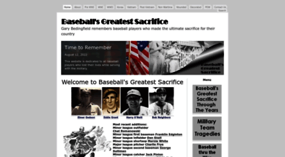 baseballsgreatestsacrifice.com