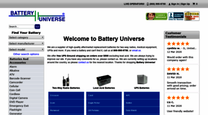 batteryuniverse.com