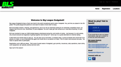 bigleaguedodgeball.leagueapps.com