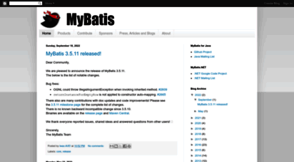 blog.mybatis.org