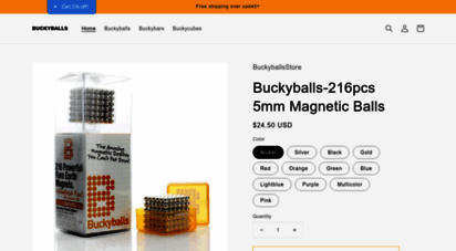 Buckyballs-Amazing magnetic balls, free shipping over $49+