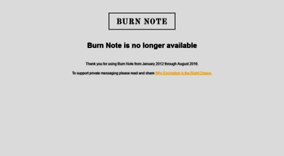 burnnote.com