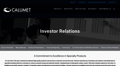 calumetspecialty.investorroom.com