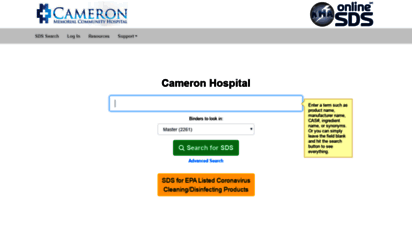 cameron.online-msds.com