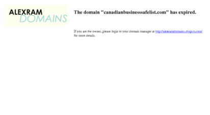 canadianbusinesssafelist.com