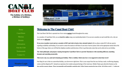 canalboatclub.com