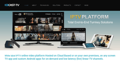 Cast-TV white label OTT platform turnkey service