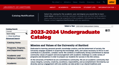 catalog.hartford.edu
