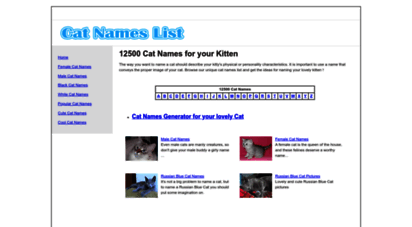 catnameslist.com