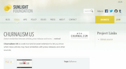 churnalism.sunlightfoundation.com