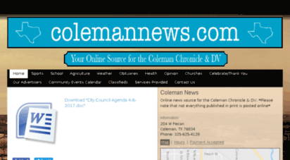 colemannews.com