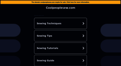 coolpeoplesew.com