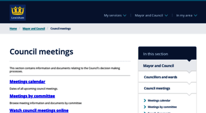 councilmeetings.lewisham.gov.uk