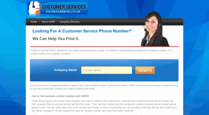 customerservicephonenumbers.co.uk