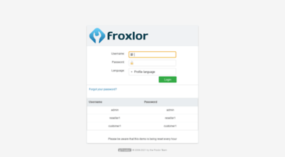 demo.froxlor.org