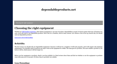 dependableproducts.net