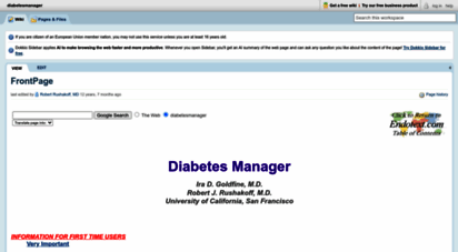 diabetesmanager.pbworks.com