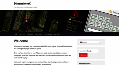 DimensioneX - Mmorpg game engine