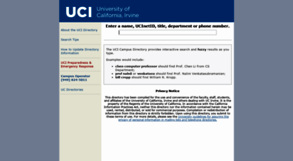 directory.uci.edu