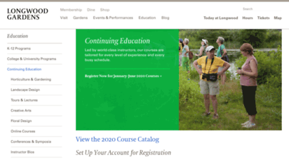Welcome To Enroll Longwoodgardens Org Continuing Education