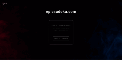 epicsudoku.com