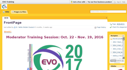 evo-training.pbworks.com