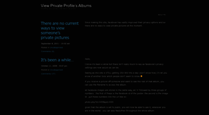 private album facebook viewer