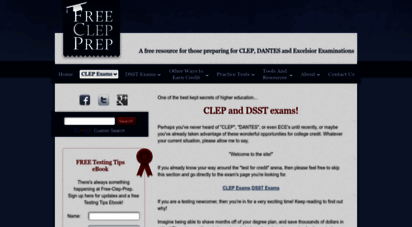 free-clep-prep.com