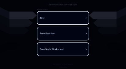 freemathpracticetest.com