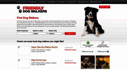 friendlydogwalkers.com