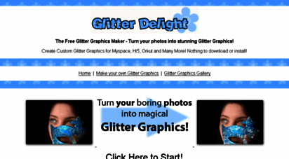 Glitter Delight - The Glitter Graphics Maker