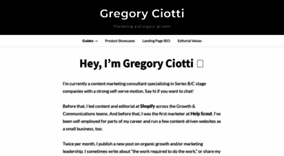 gregoryciotti.com
