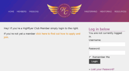 highflyerclub-members.suitcaseentrepreneur.com