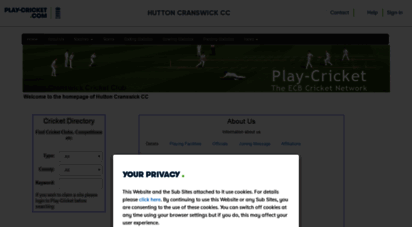 huttoncranswickcc.play-cricket.com