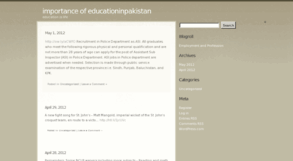 importanceofeducationinpakistan.wordpress.com