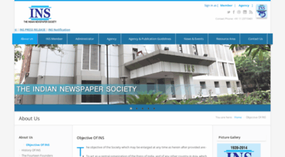 indiannewspapersociety.org