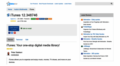 itunes.updatestar.com