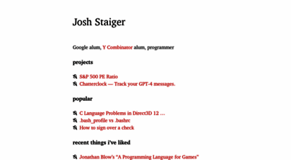 joshstaiger.org