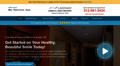 lakewaycosmeticdentistry.com